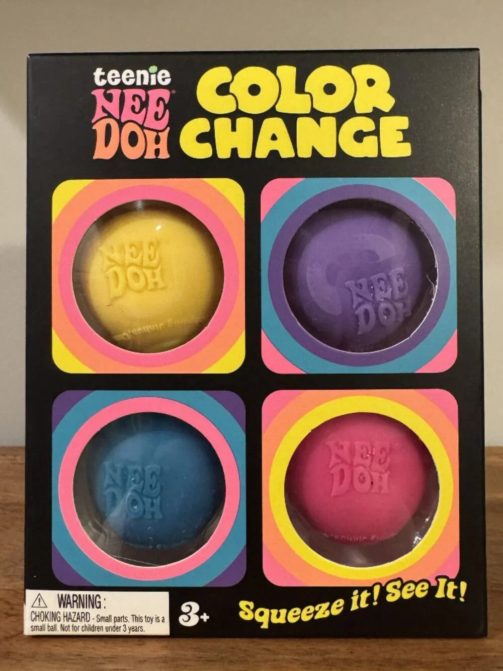Teenie NeeDoh Color Change 4-Pack